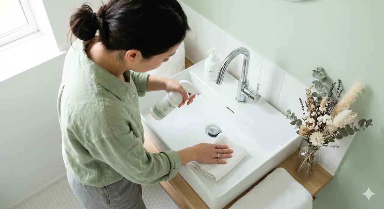 Reinigungsfachkraft bei der Arbeit – Clean Clever Nord